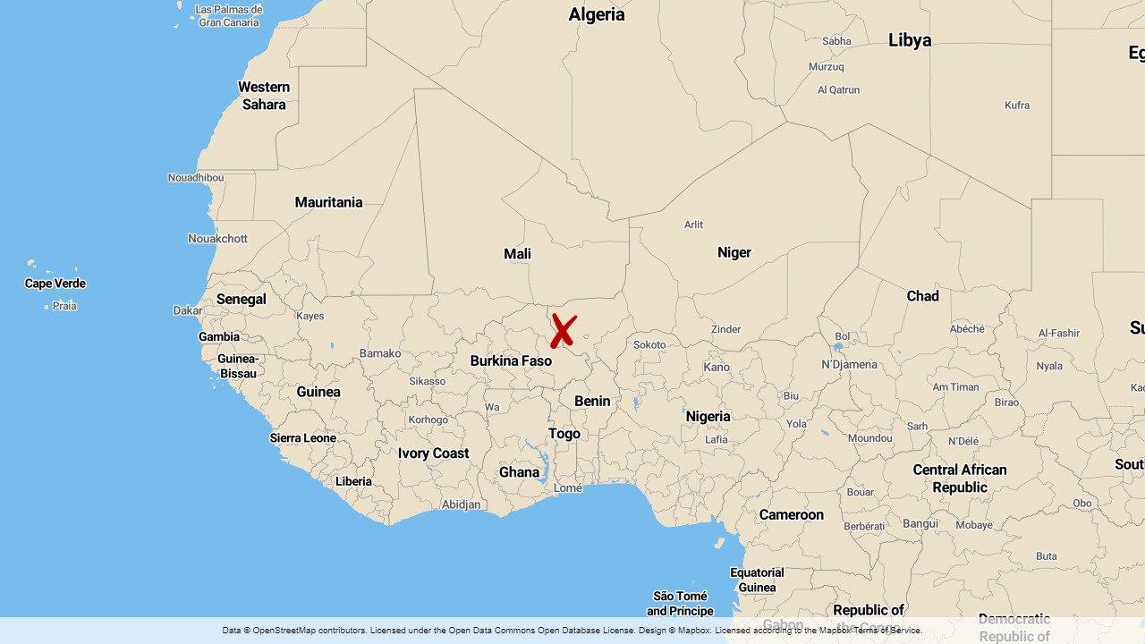 Tillaberiregionen i Niger där 71 soldater dödades i en attack i måndags.