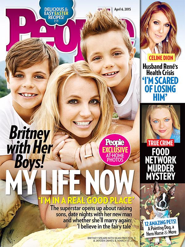 Britney och hennes barn på omslaget till People magazine.