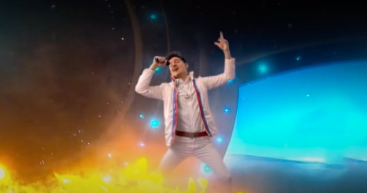 Melodifestivalen-parodi i finalen 2019.