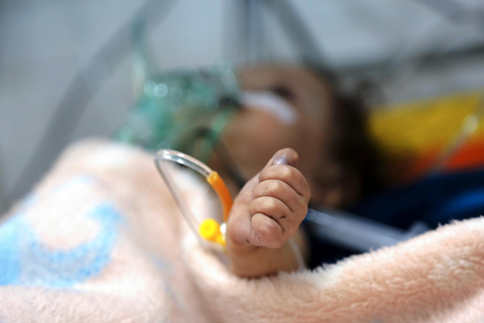 Sedan kriget i Jemen trappades upp i mars 2015 har det fötts tre miljoner barn i landet, enligt Unicef. Över 5 000 av dem har skadats eller dödats och sammantaget är elva miljoner barn i behov av humanitärt bistånd. Arkivbild.