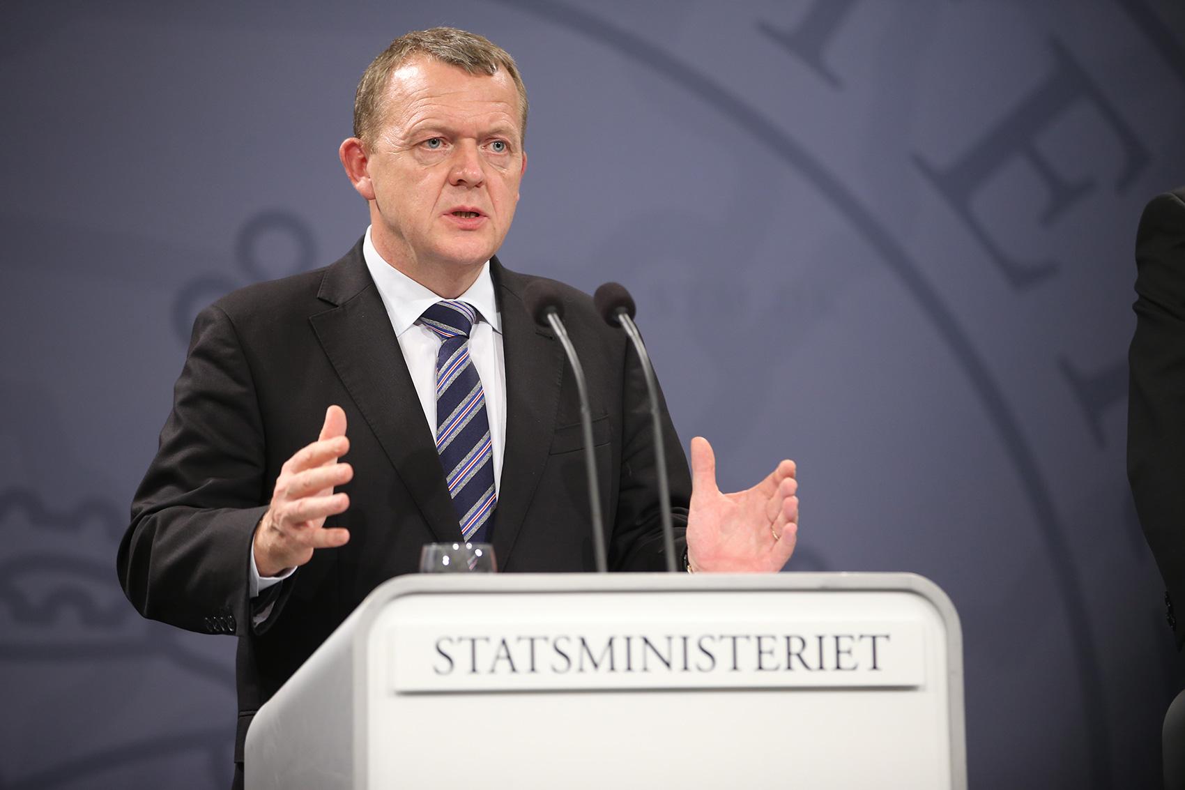 Danmarks statsminister Lars Løkke Rasmussen.