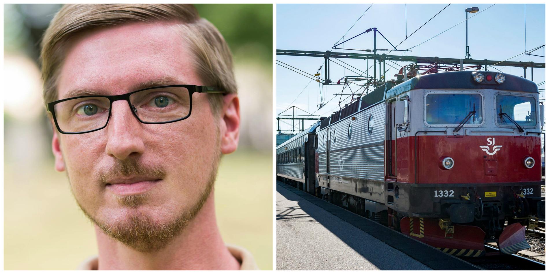 Jochen Römling betade av alla Sveriges järnvägar på 25 dagar.