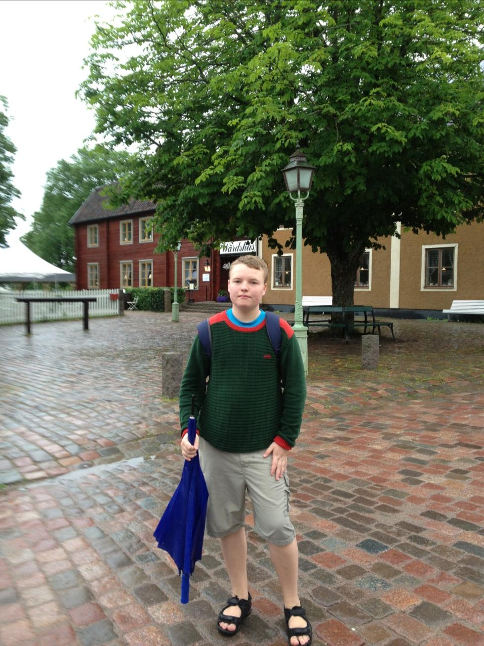 Mathias var i Linköping fast det var inte direkt det bästa vädret, konstaterar han.