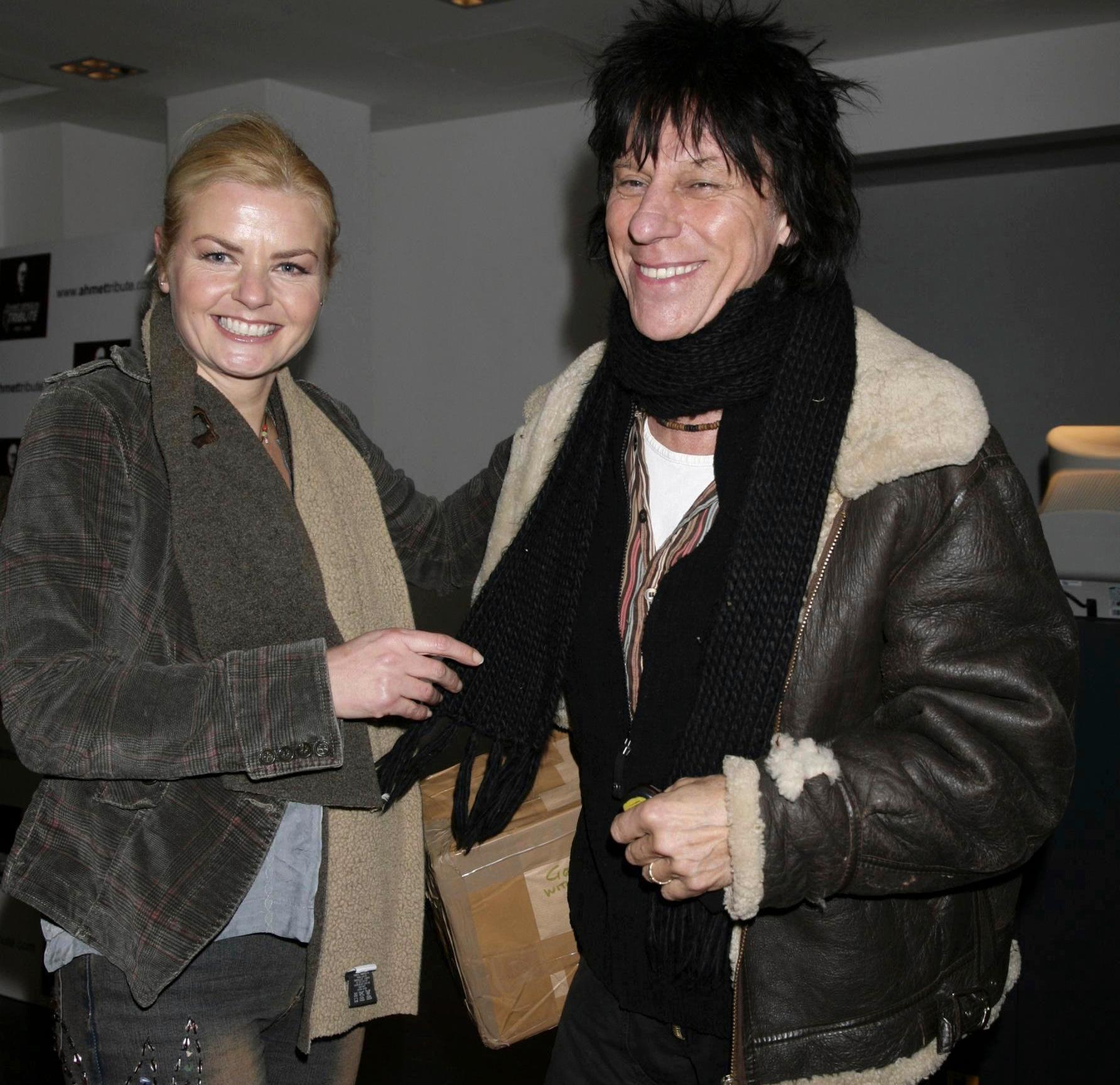 Jeff Beck med sin fru Sandra 2007.