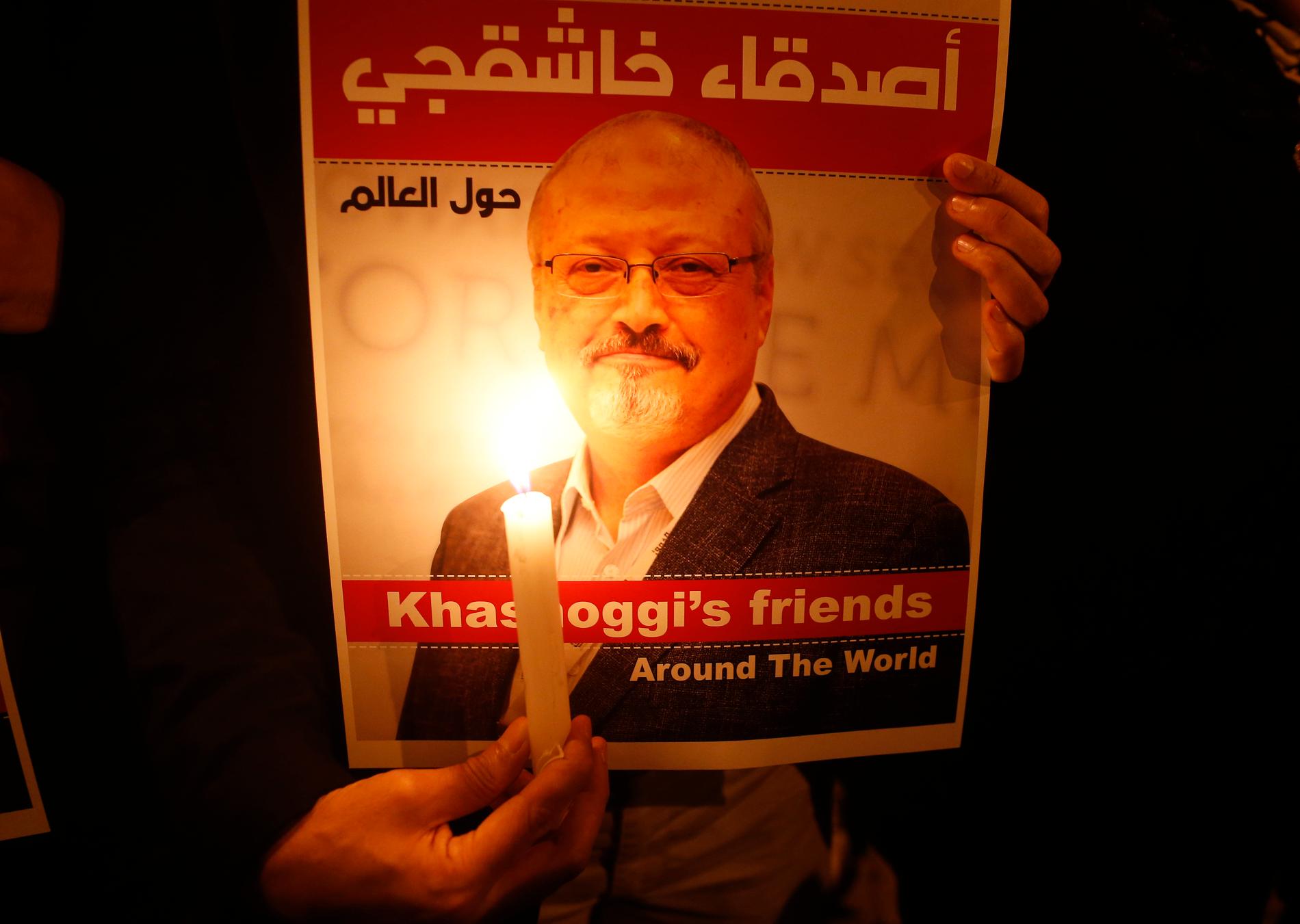 Den saudiska journalisten Jamal Khashoggi dödades i höstas på det saudiska konsulatet i Istanbul, Turkiet. Arkivbild.