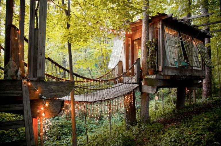 En trädkoja i Atlanta, Georgia är det mest önskade boendet på Airbnb.