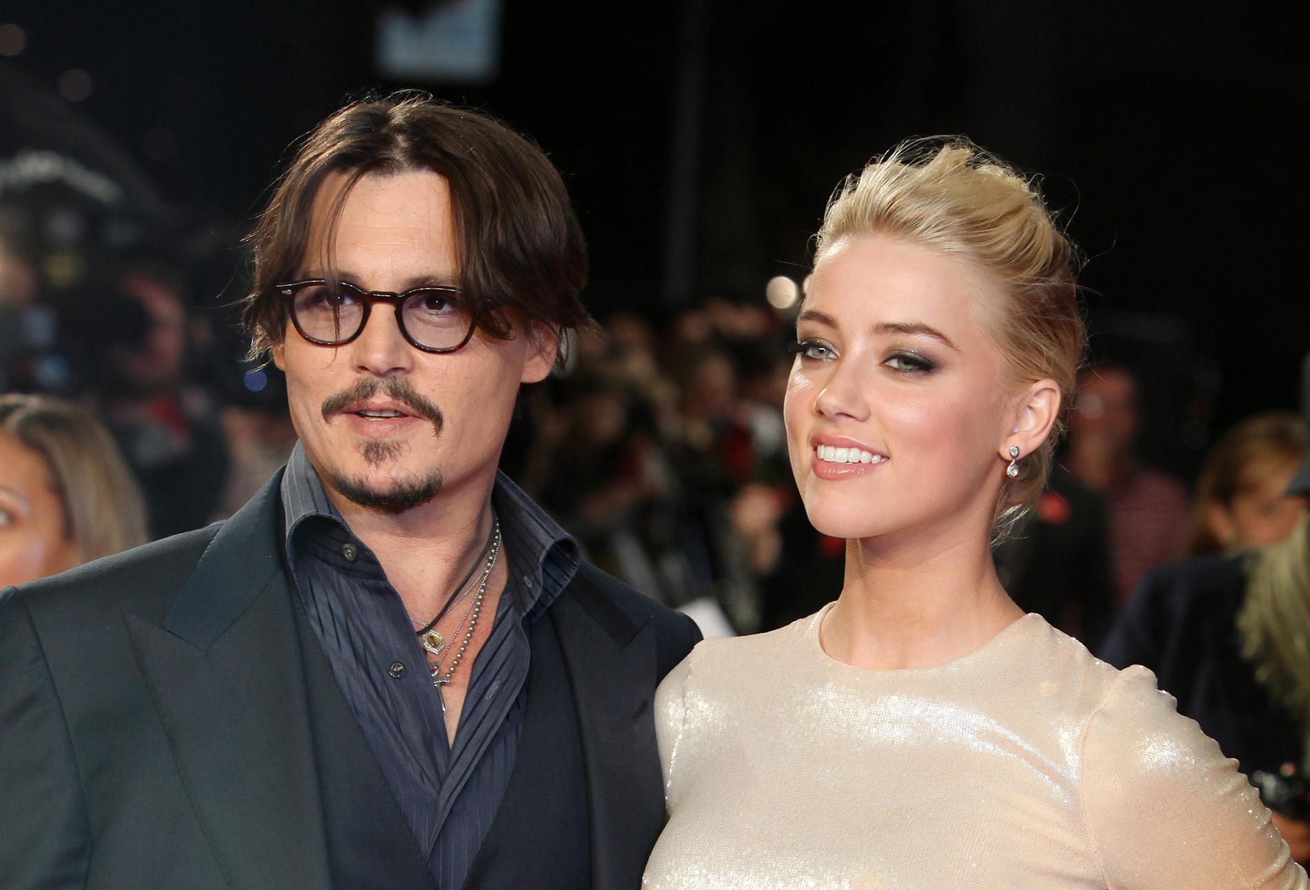 Amber Heard då hon och Johnny Depp var ett par.