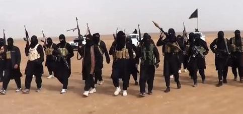 Trupper från terrororganisationen IS.