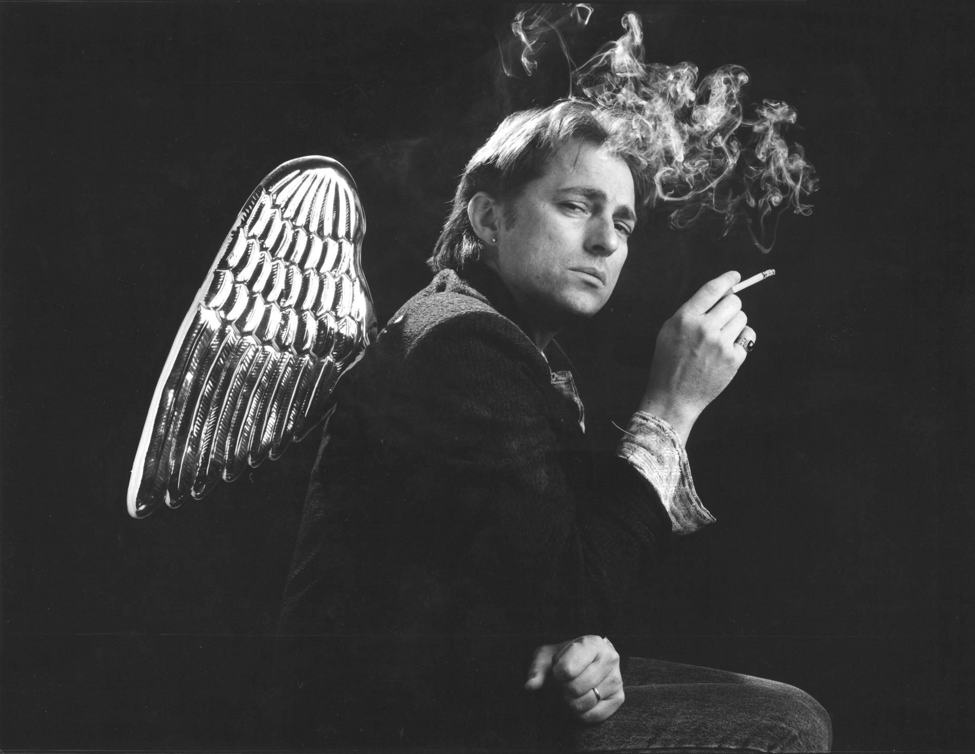 Mikael Rickfors med vingar 1988.