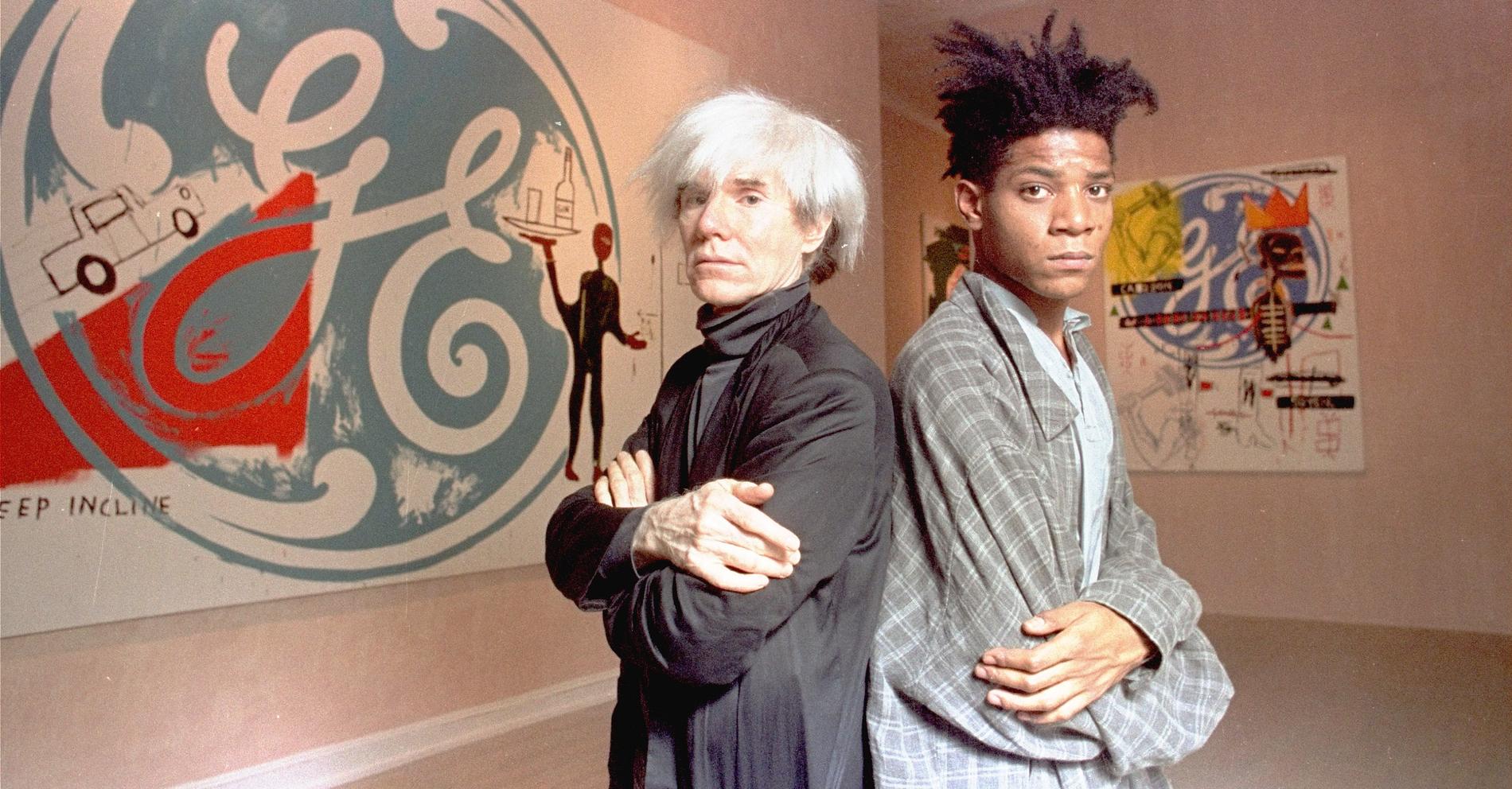 Andy Warhol och Jean-Michel Basquiat gjorde en gemensam utställning 1985.