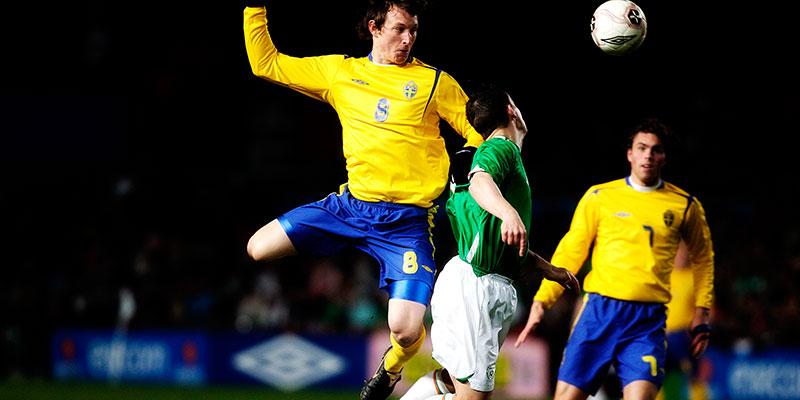 Sverige mötte Irland 2006 i Dublin och förlorade med 3–0.