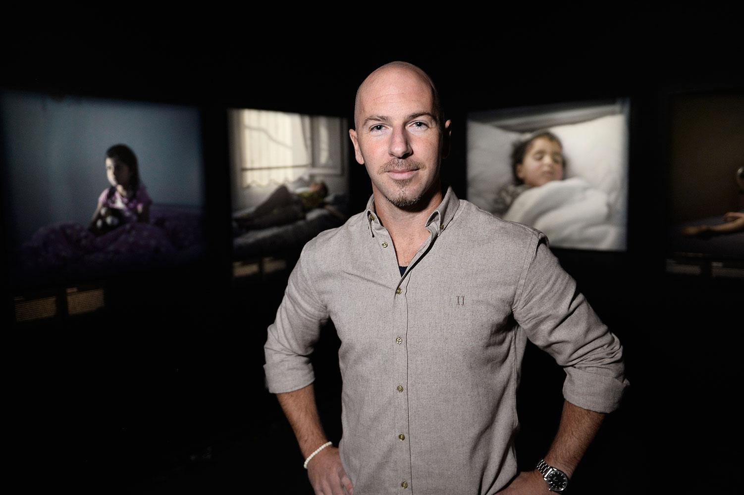 Fotografen Magnus Wennman var väldigt glad över genomslaget som reportaget ”Där barnen sover” har fått. ” Jag har fått otroligt fina reaktioner”.