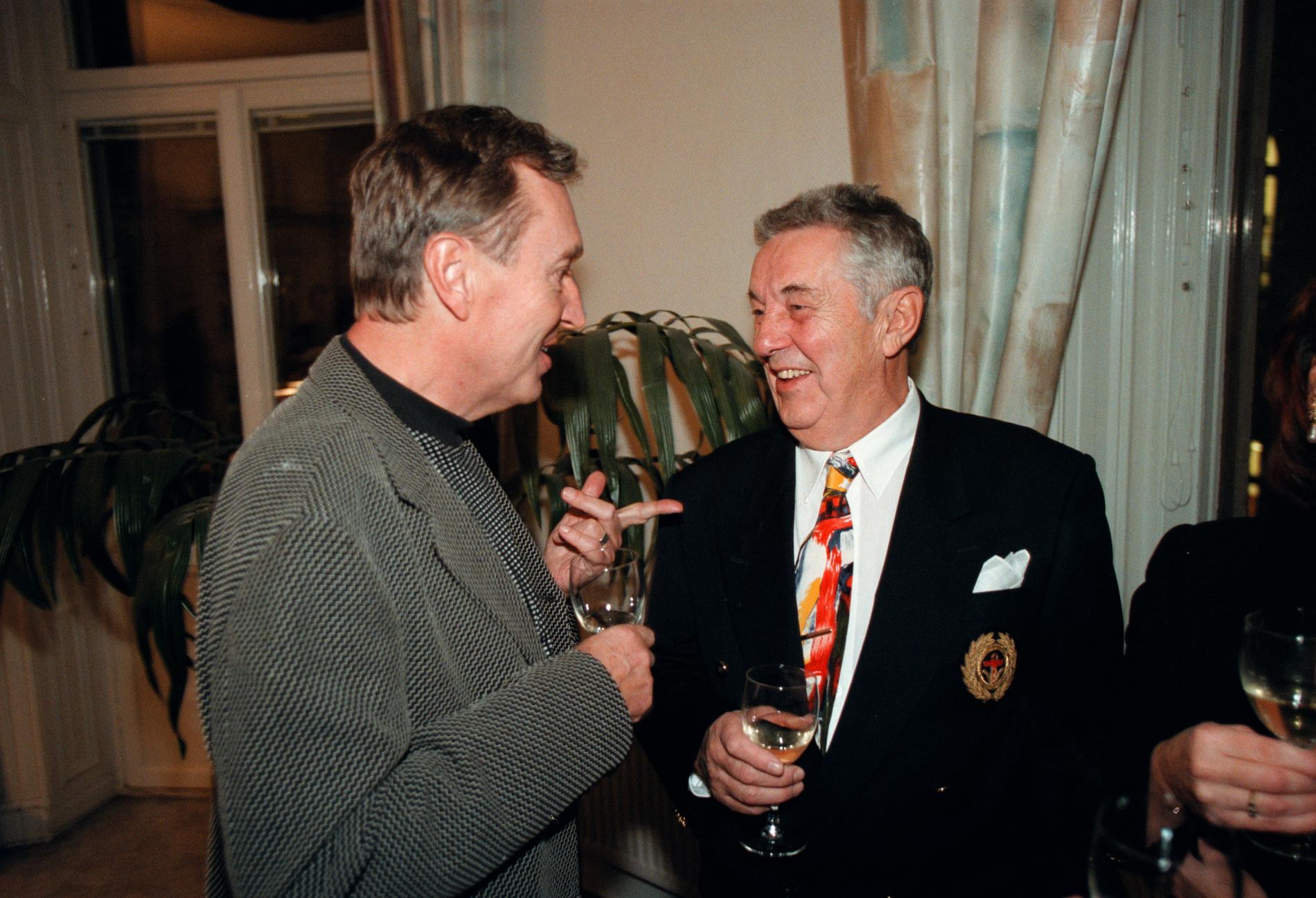 Ulf Ekelund tillsammans med skådespelaren Bert-Åke Warg. 