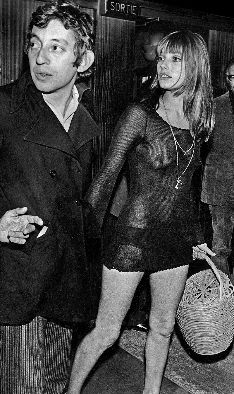 ”Den oundviklige” Serge Gainsbourg, här med dåvarande hustrun Jane Birkin 1968.  Båda medverkar på nya antologin ”Spring in Paris”.