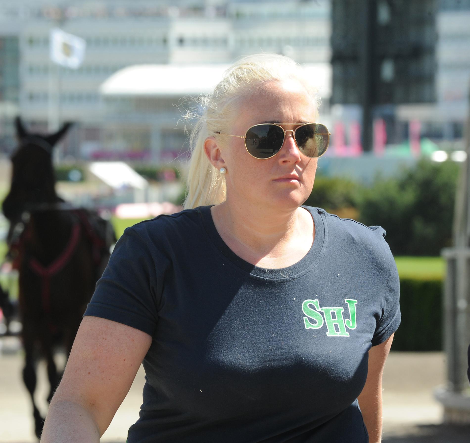 Sandra Luomala har tidigare varit hästskötare hos Stig H Johansson