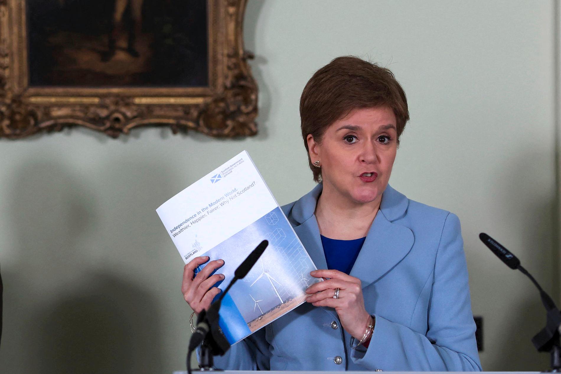 Försteminister Nicola Sturgeon lanserade en ny kampanj för ett självständigt Skottland på tisdagen.
