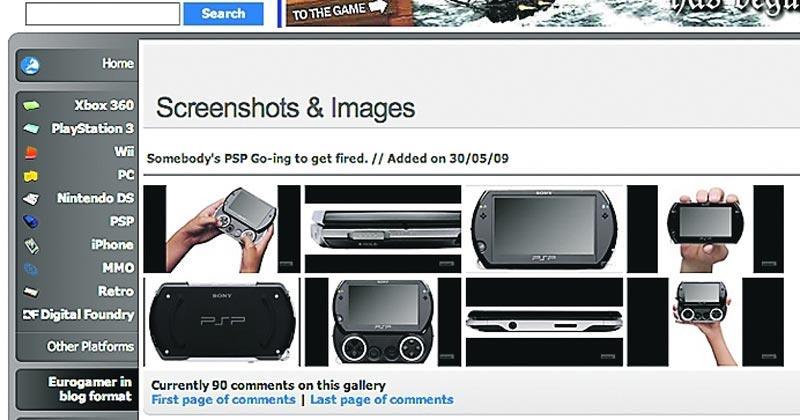 Bilderna på nya PSP sprids nu på nätet.
