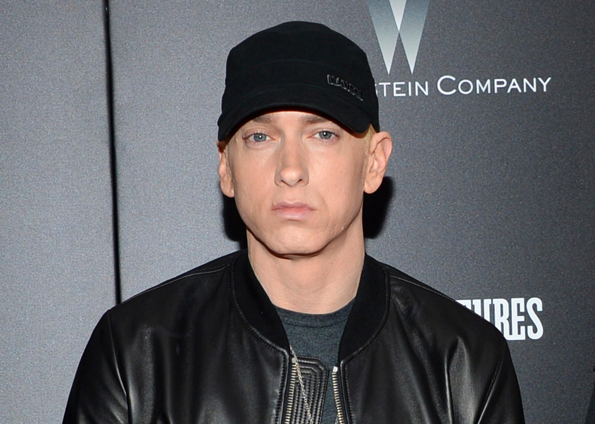 Rapartisten Eminem gör en gästroll i ett avsnitt av 50 cents kommande dramaserie "BMF". Arkivbild.