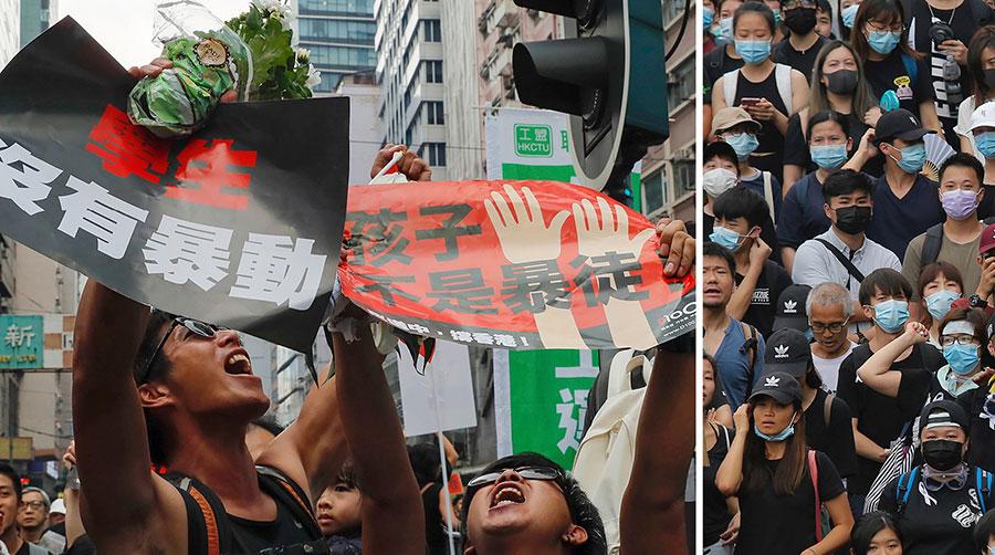 Demonstrationerna närmar sig nu ett avgörande skede. Ingen vill bli nästa Gui Minhai, eller någon av alla andra människor som har fängslats i Kina eller utanför, skriver Dawn Wong och Kanice Yan. Bilderna är från förra veckans demonstrationer.