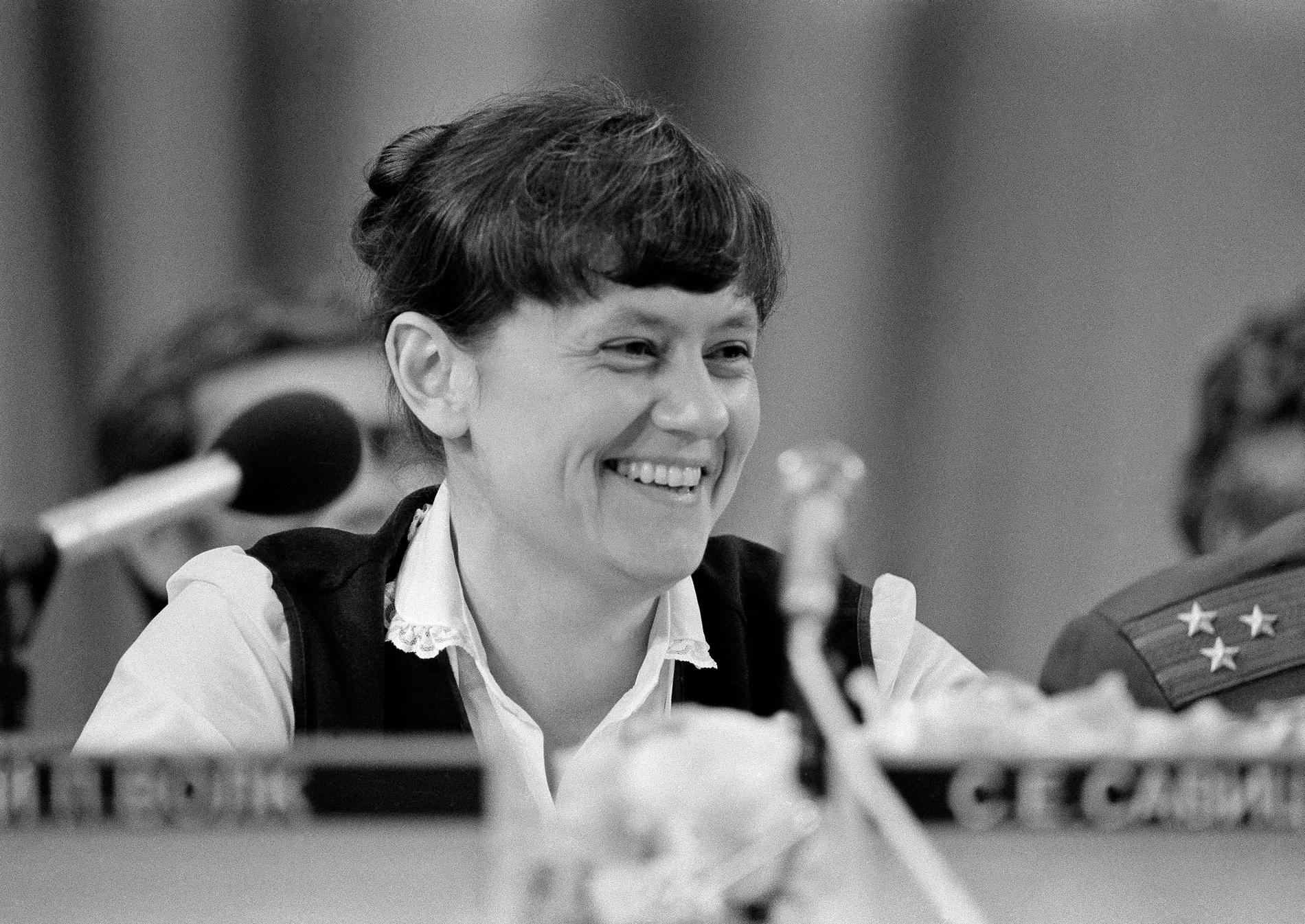 Svetlana Savitskaja var den andra kvinnan i rymden, och den första att göra en rymdpromenad. Hon har även arbetat som testpilot och ingenjör, och gav sig sedermera in i politiken. Arkivbild.