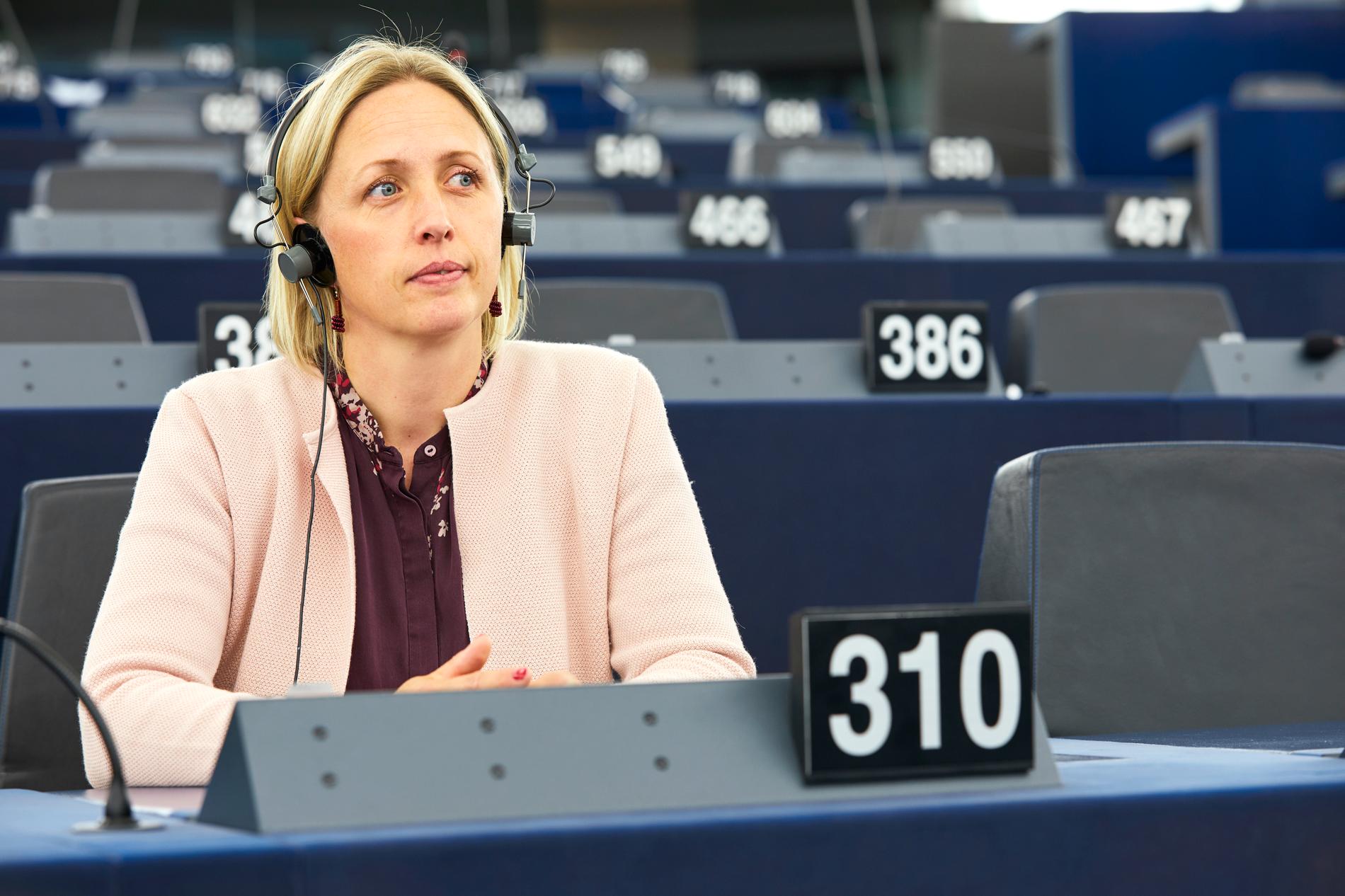 Jytte Guteland, socialdemokratisk EU-parlamentariker, är en av dem som förhandlat fram uppgörelsen om klimatmål för EU till 2030 och framåt. Arkivbild.