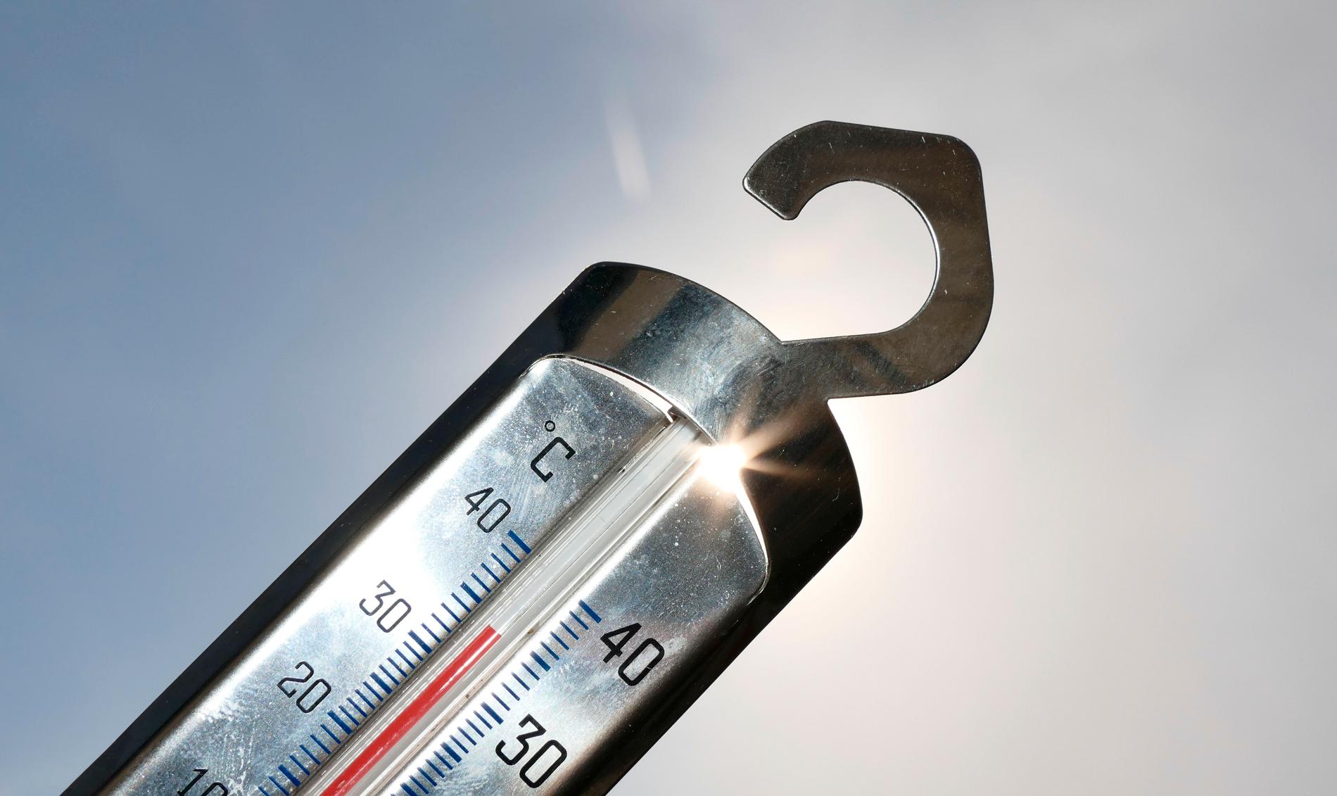 Under värmeböljan 2018 visade en termometer i Malmö 34 grader