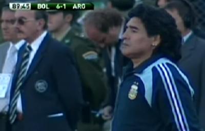 En pressad Maradona.