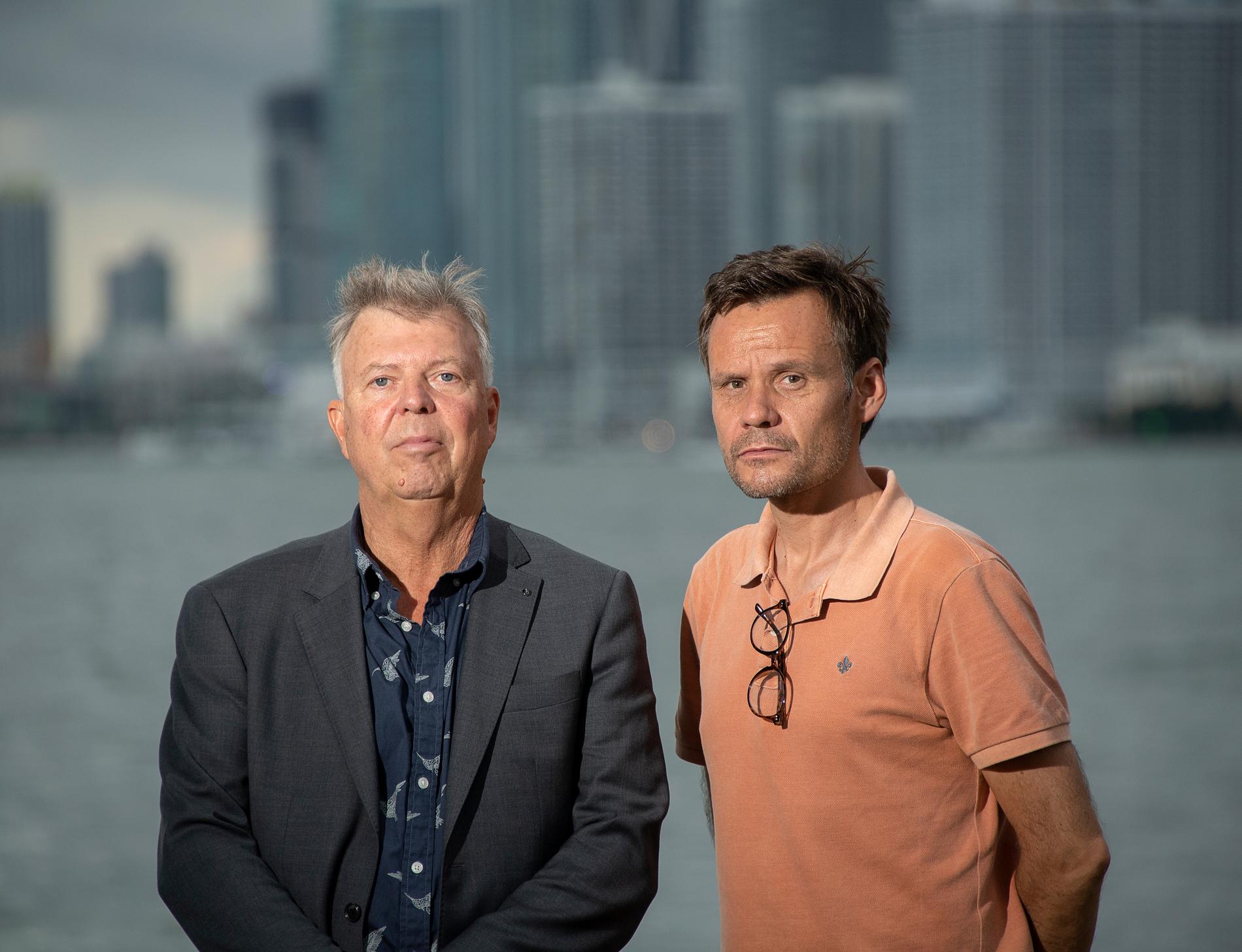 Aftonbladets Wolfgang Hansson och Jerker Ivarsson.