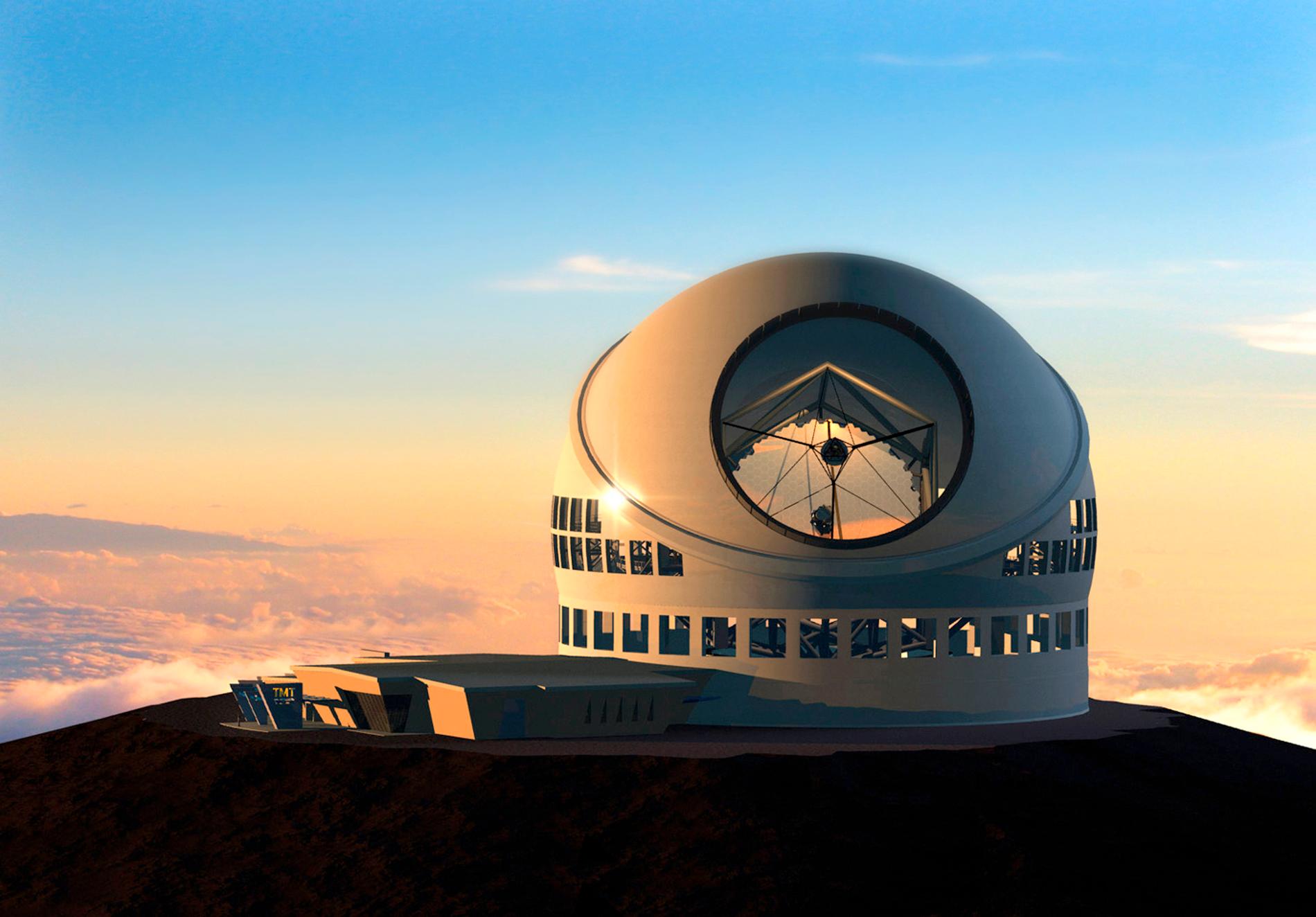 Så här kommer teleskopet att se ut när det är klart, enligt en illustration som tagits fram. Arkivbild