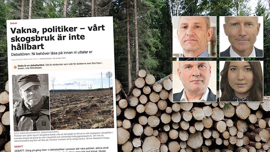 Hållbarhet bygger på tre ben – ekonomisk, ekologisk och social hållbarhet. Svenskt skogsbruk uppfyller alla tre kriterierna. Replik från Sverigedemokraterna om den svenska skogen.