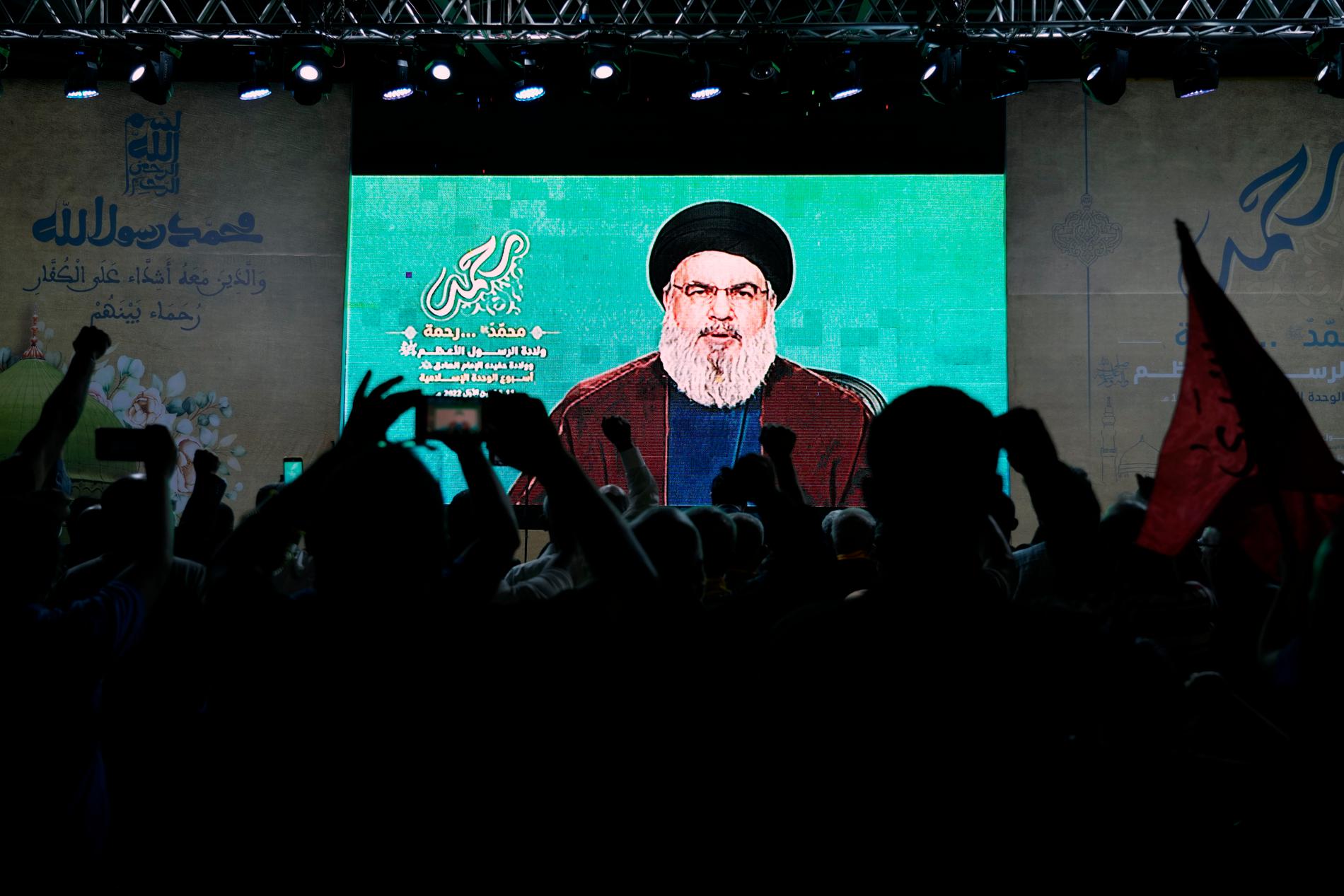 Hizbollahmilisens ledare Hassan Nasrallah. Arkivbild.
