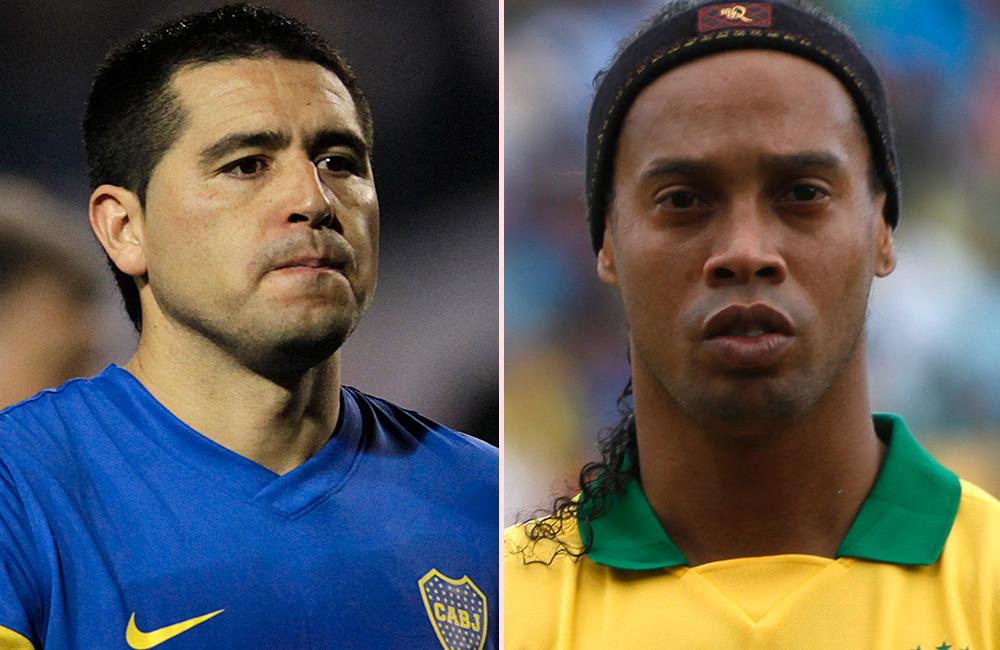 Riquelme och Ronaldinho.