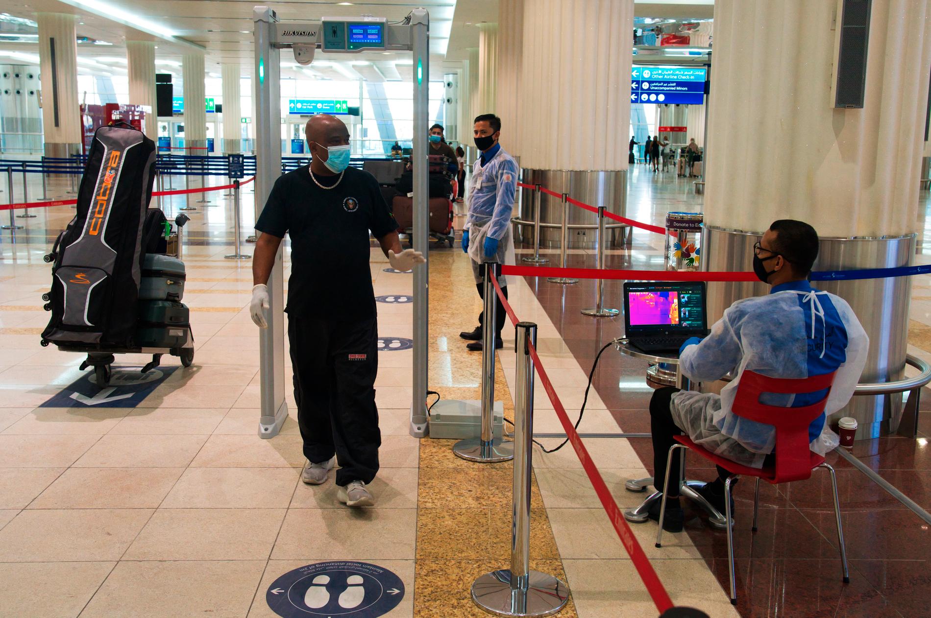 Dubais internationella flygplats står åter öppen för internationella resenärer. Arkivbild.