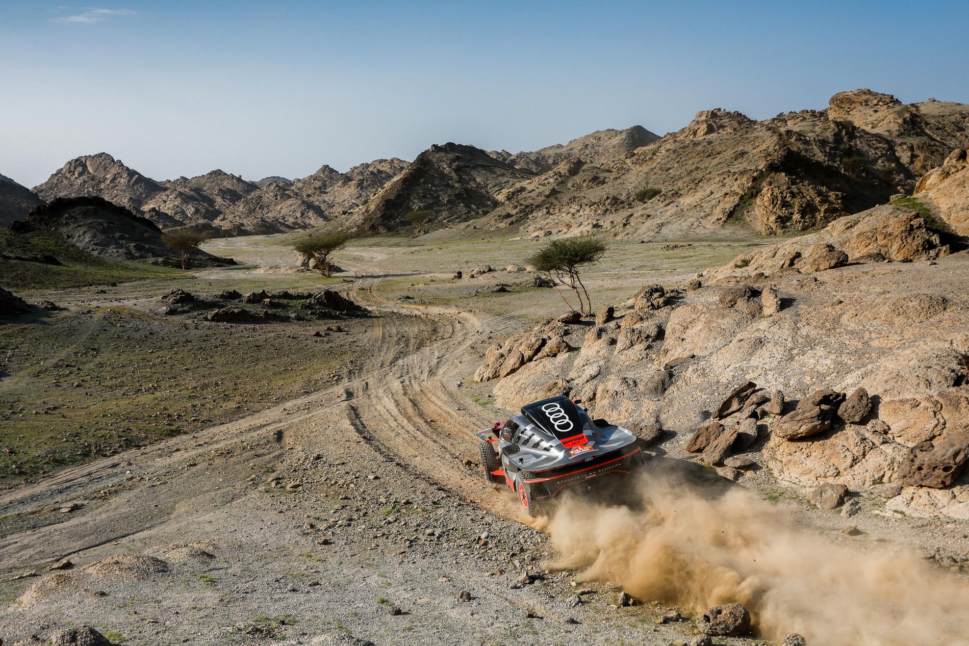 Mattias Ekström har det tufft i Rally Dakar