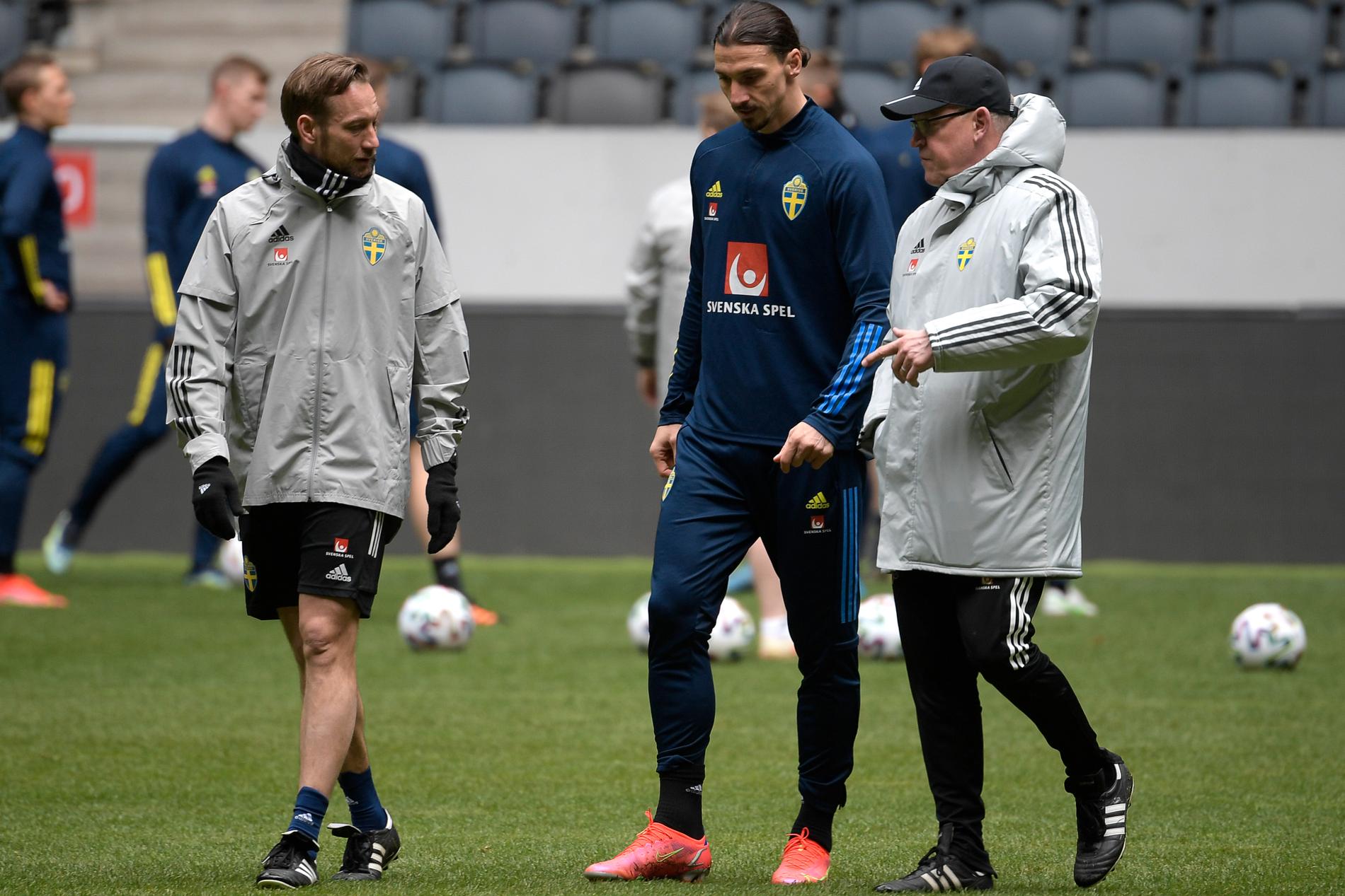 Zlatan avbröt sista träningen inför Sverige–Estland