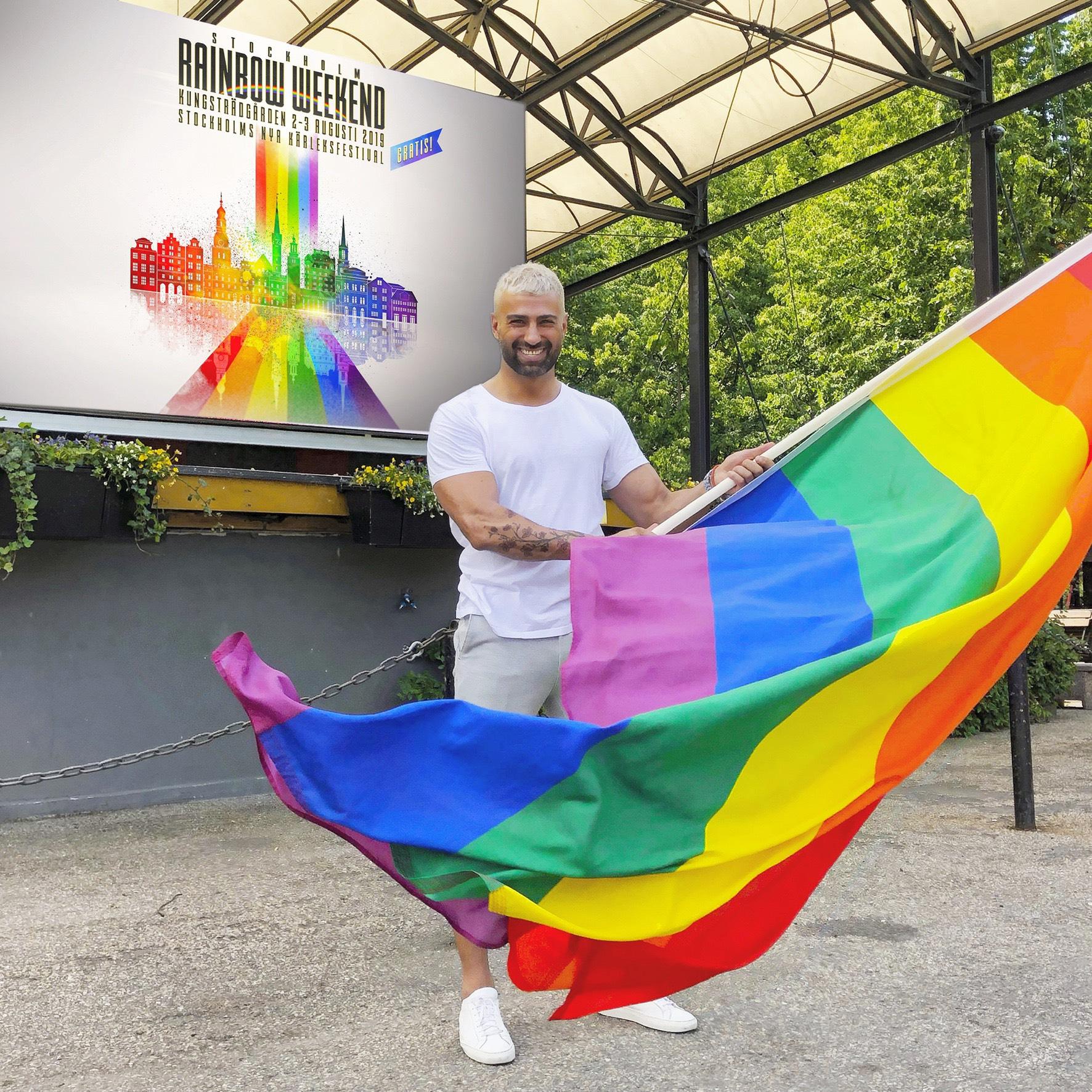 Navid Kabiri, festivalgeneral för Rainbow Weekend 2019