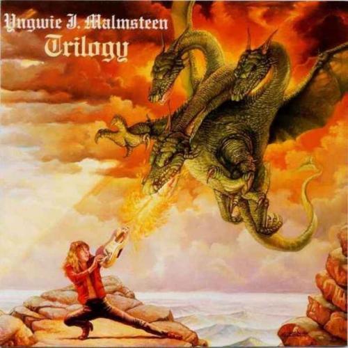 Yngwie Malmsteen - Trilogy  Estradören och musikern Malmsteen hakar på fantasytåget och dödar drakar.