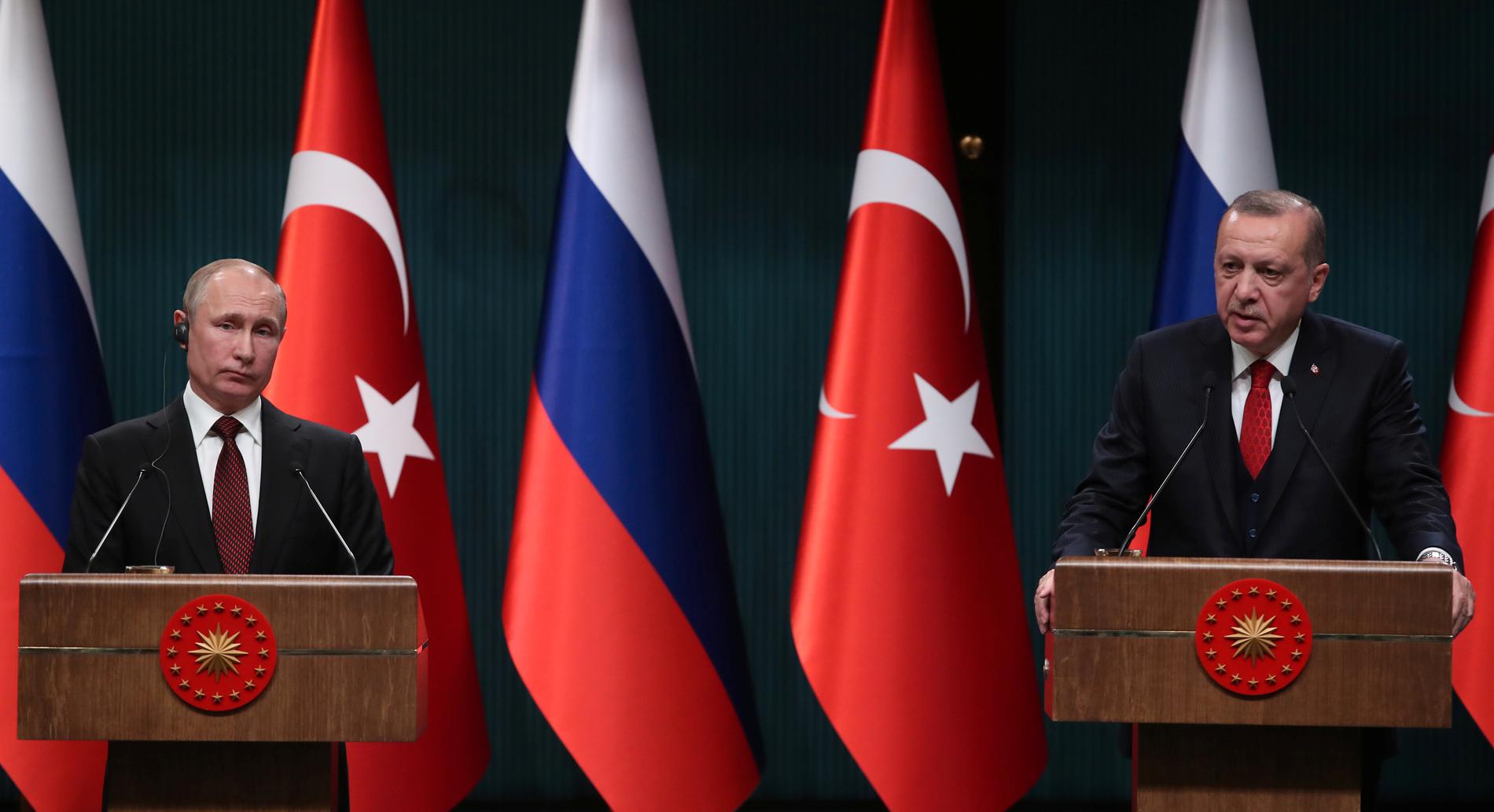 Putin och Erdogan träffades i Ankara tidigare i kväll.