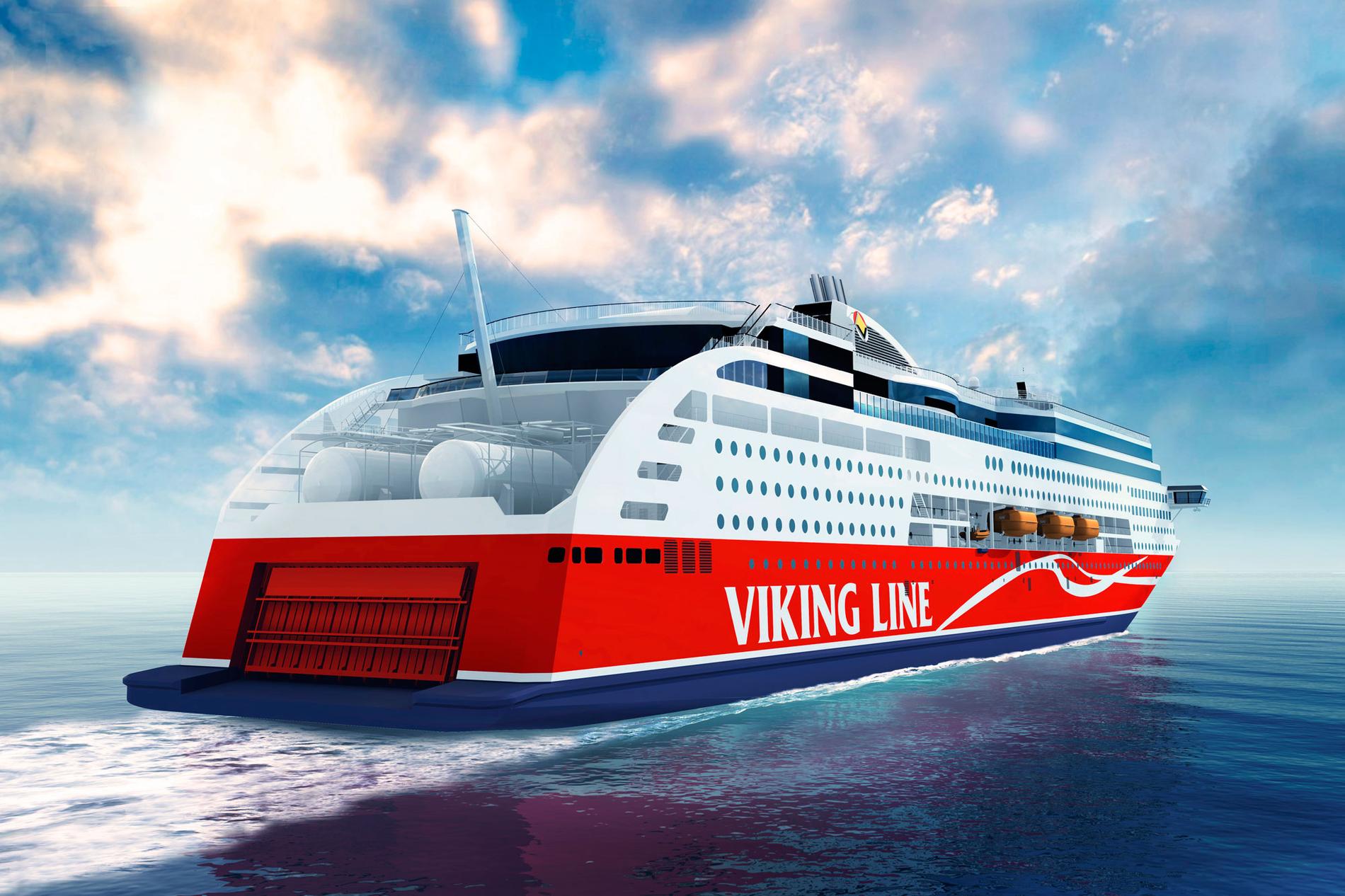 Viking Grace är det första stora passagerarfartyget i världen som drivs med flytande naturgas, vilket ska ge mindre utsläpp. Gastankarna är placerade utomhus i aktern. Toppfarten blir 22 knop.