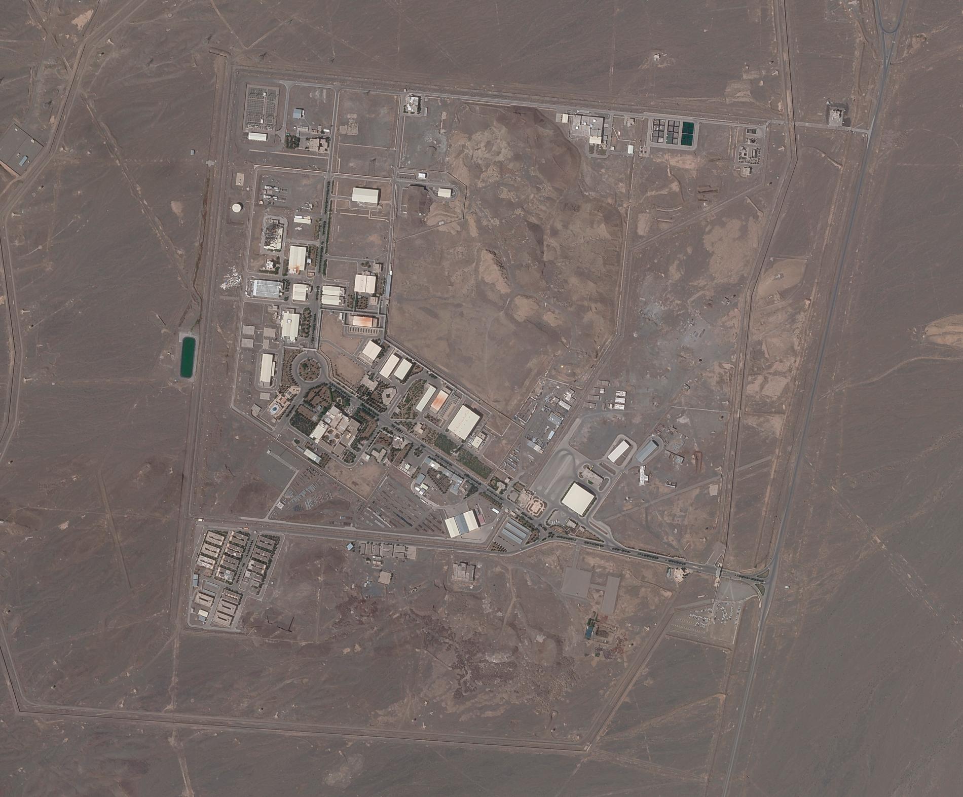 Kärnanläggningen i Natanz i Iran. Arkivbild.