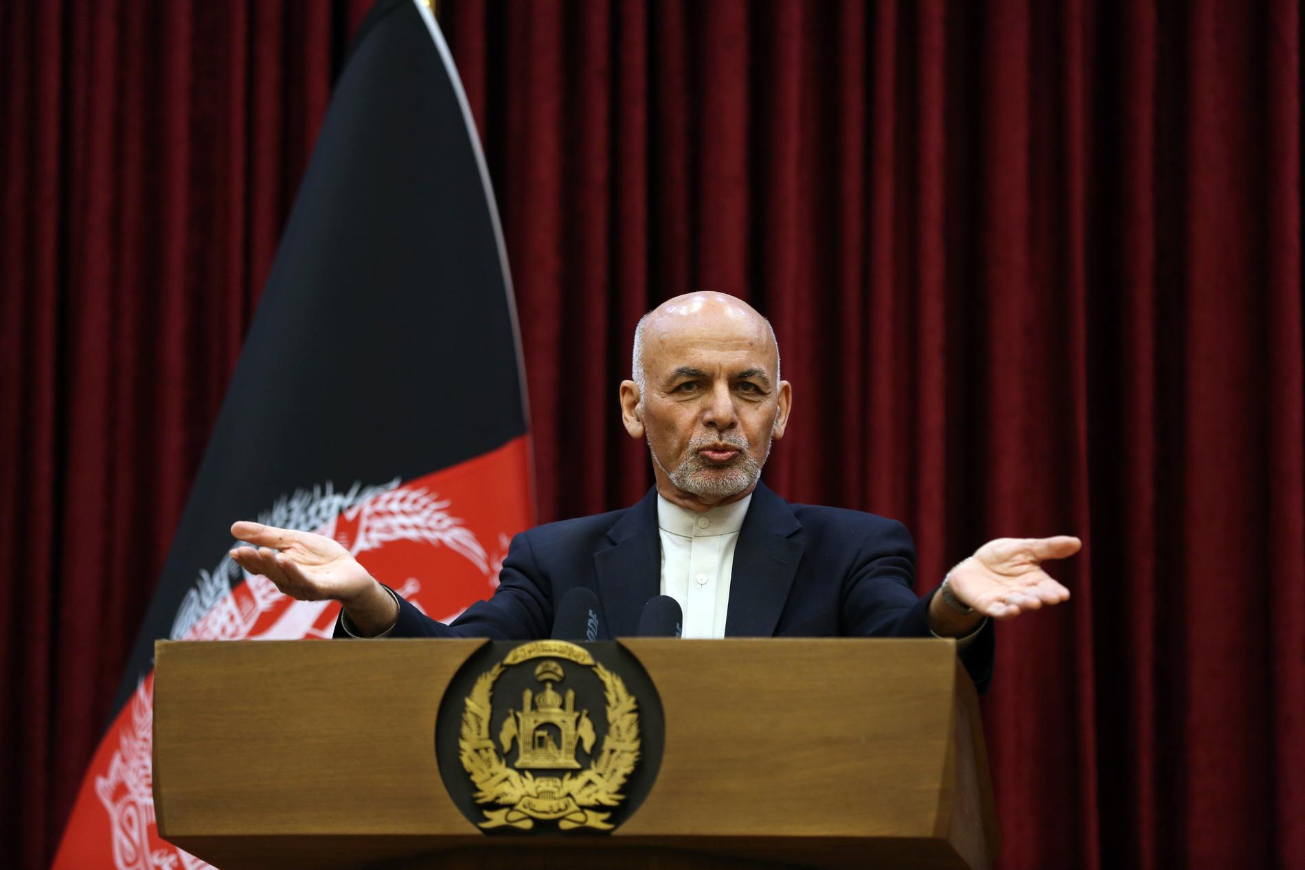 Afghanistans president Ashraf Ghani. Arkivbild.