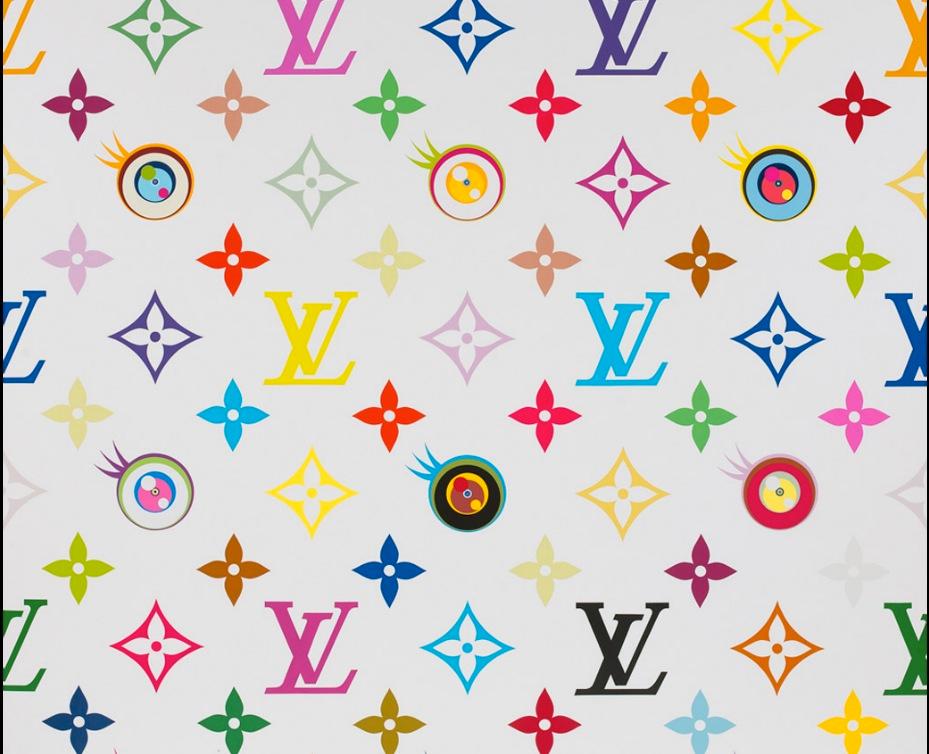 Murakami är känd för sina färgglada varianter av monogrammönstret.