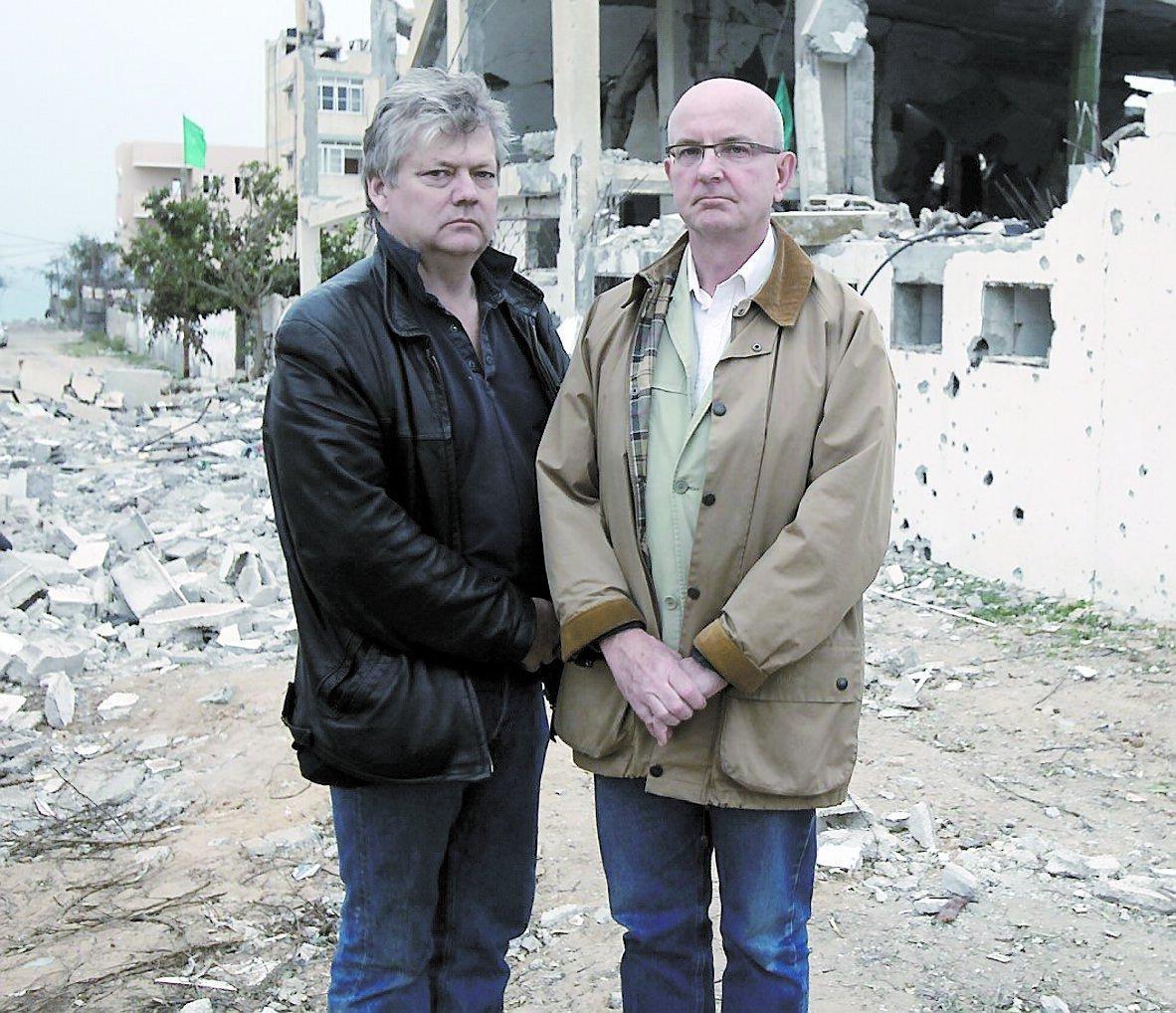 Fotografen Urban Andersson och reportern Peter Kadhammar är Aftonbladets utsända i Gaza.