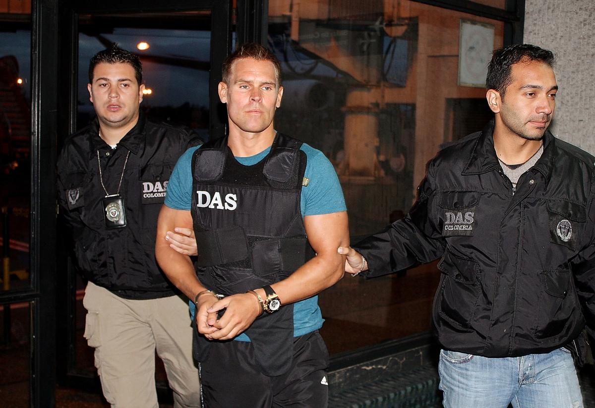 fast – igen Jonas Oredsson greps av polis i Colombia efter en gemensam insats med svensk polis.