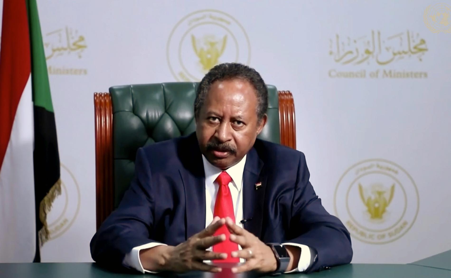 Sudan's premiärminister Abdalla Hamdok. Arkivbild.