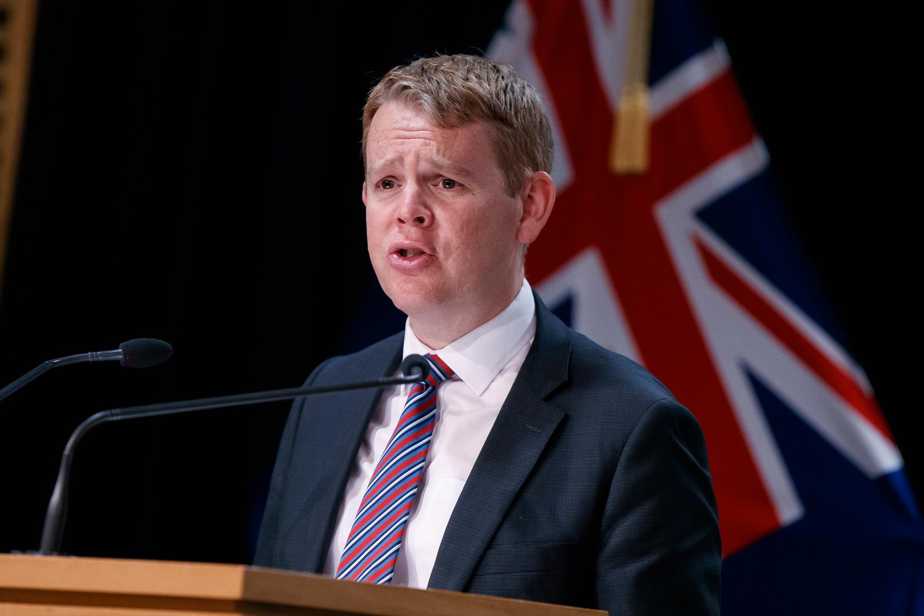 Chris Hipkins, ministern som ansvarar för Nya Zeelands hantering av pandemin. Arkivbild.