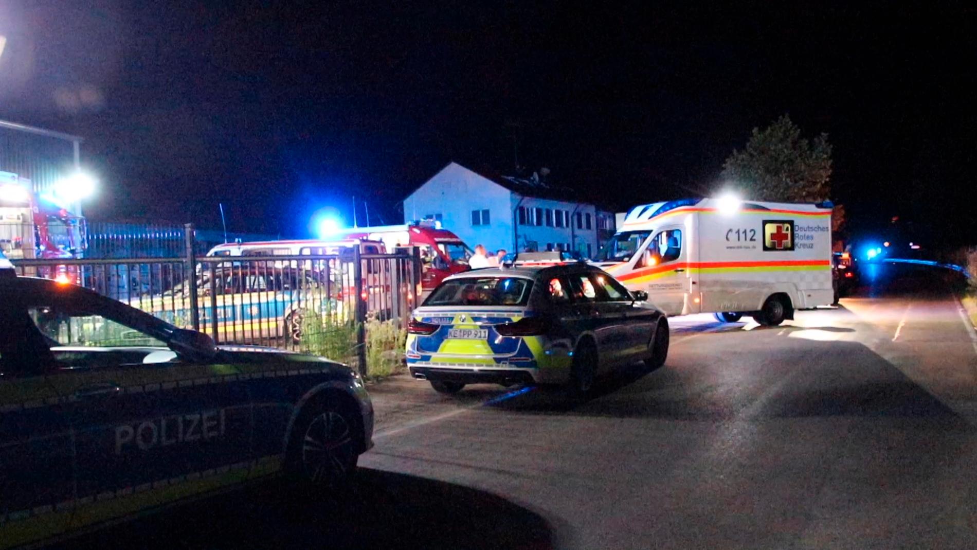 Polis grep den misstänkte knivmannen vid asylboendet i Kressbronn, södra Tyskland.
