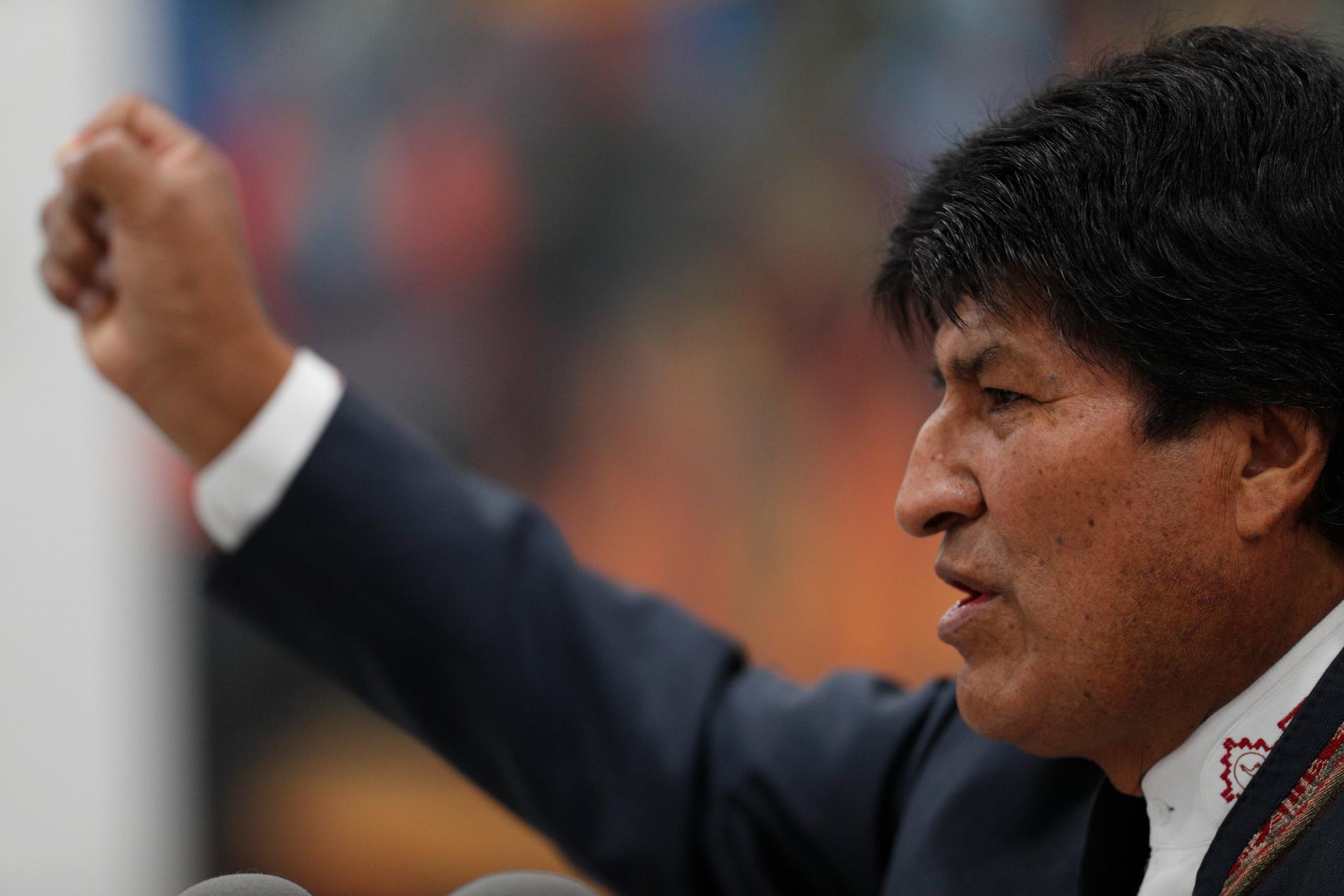 Bolivias president Evo Morales avfärdar fuskanklagelser. "Motståndet är avundsjukt", anser han.
