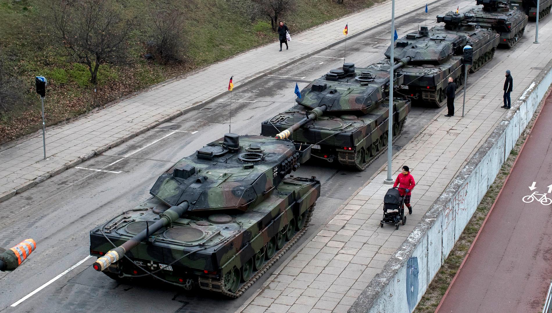 Saudiarabien har tidigare visat intresse för den tyska stridsvagnen Leopard 2. Arkivbild.