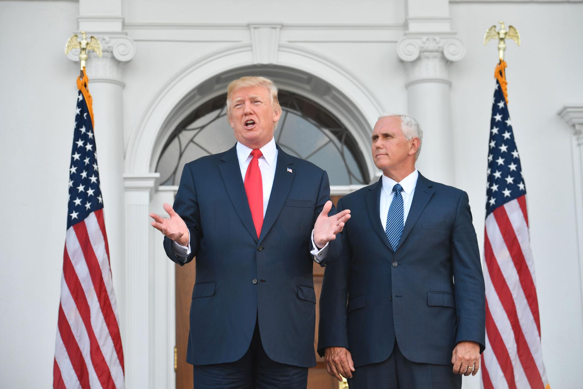 President Donald Trump och vicepresidenten Mike Pence.